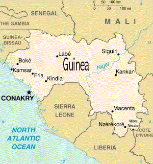 Mapa de Guinea